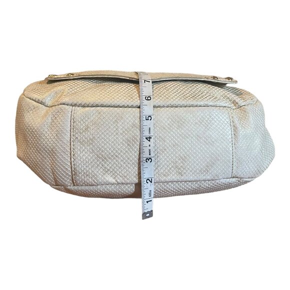 Rebecca Minkoff Gold Snake Skin Embossed Studded Leather Bag - Picture 8 of 11